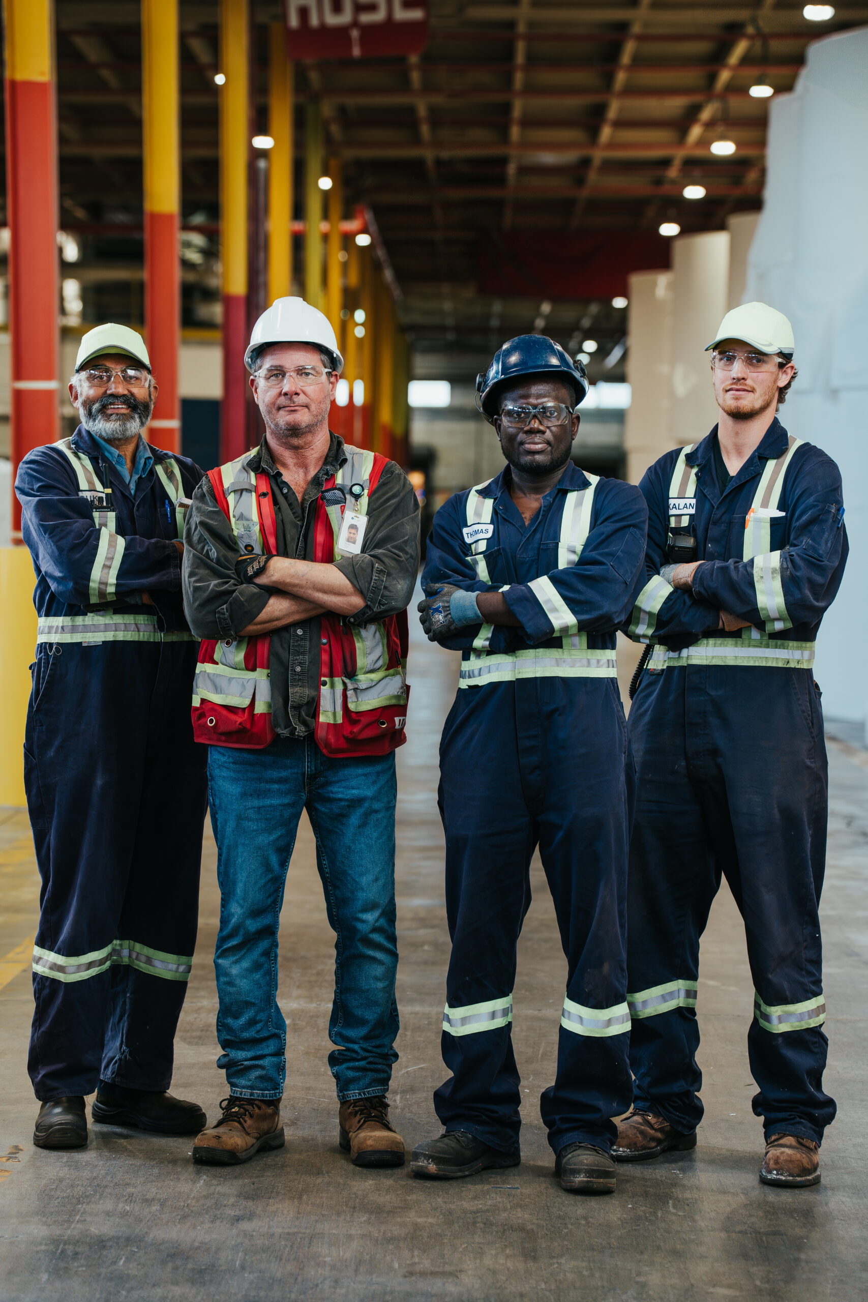 creativebyamy-krugerproducts-portraits-7409879 Employees posing in paper and pulp warehouse