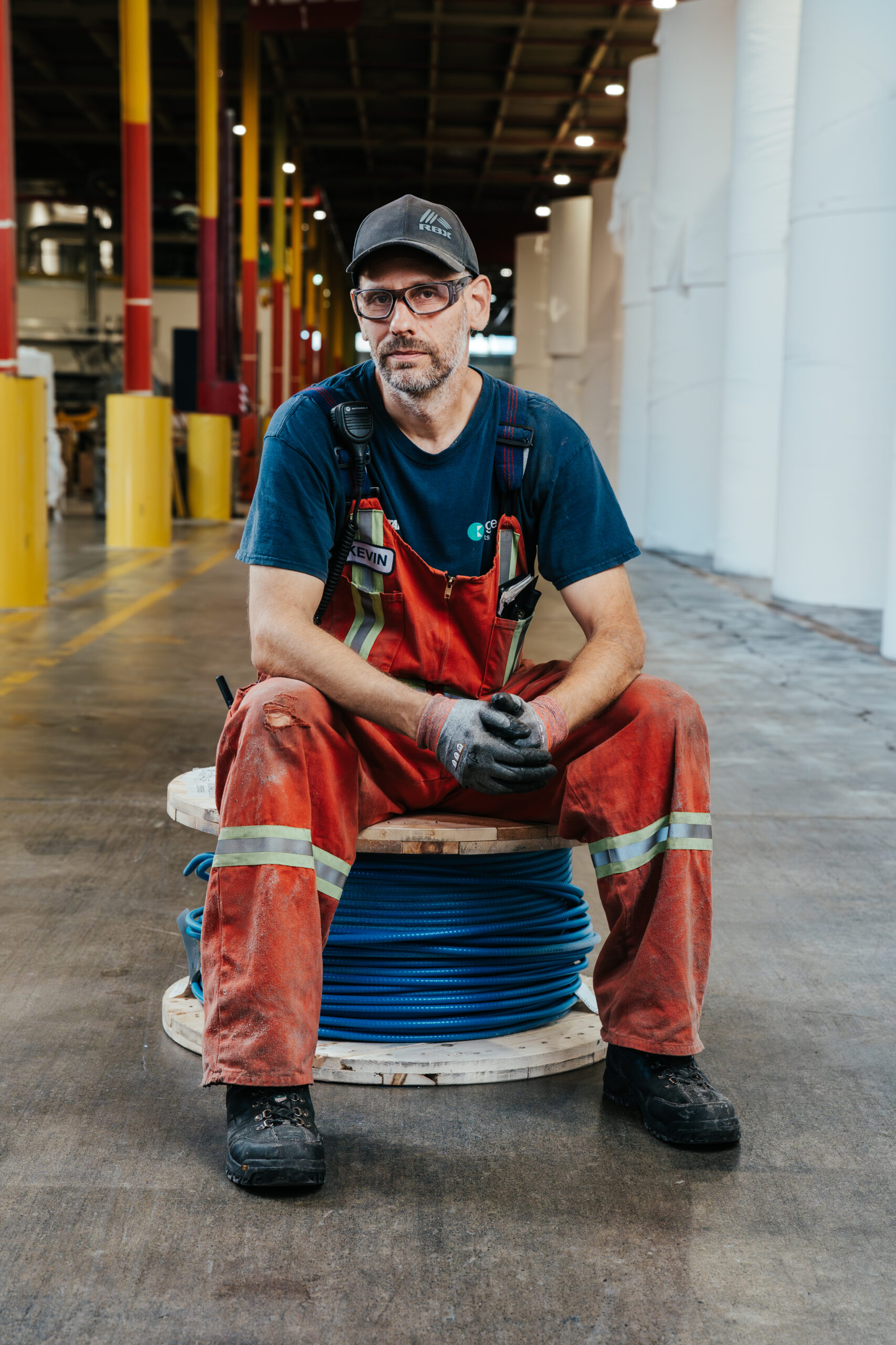 creativebyamy-krugerproducts-portraits-768 Employee posing sitting in paper and pulp mill